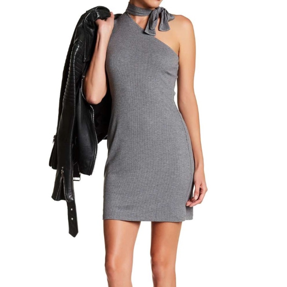 Knit one shoulder dress
